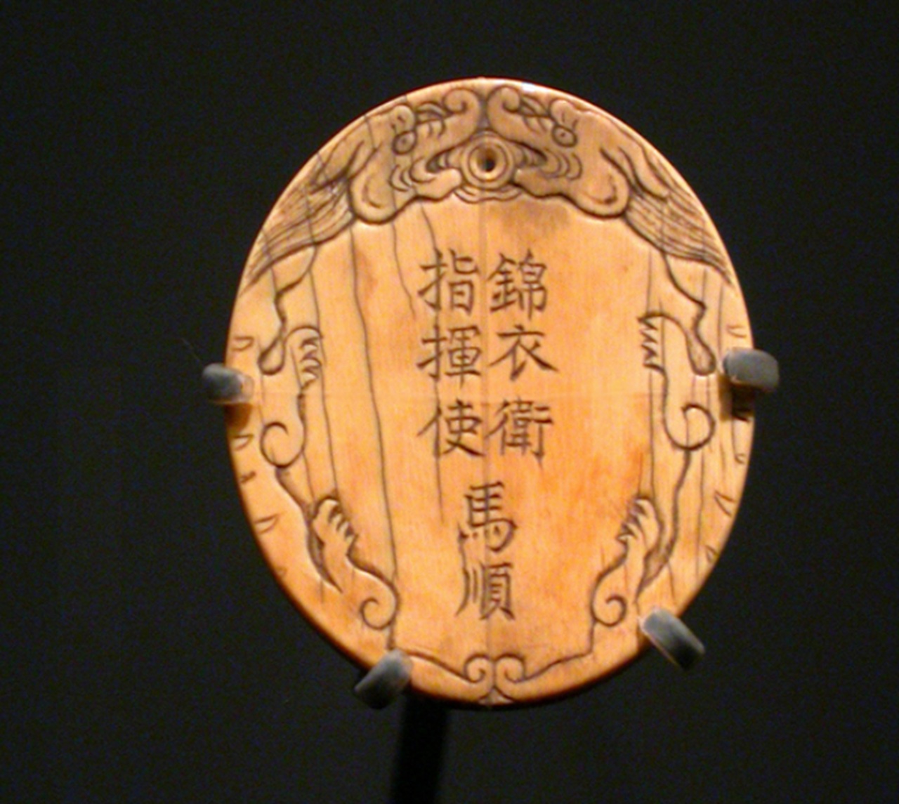 Guardia dall'uniforme ricamata dettaglio piastra