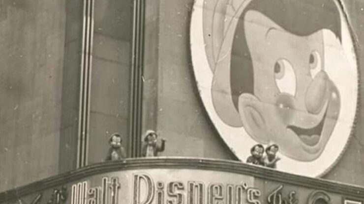 Foto del giorno: la sconcertante première di Pinocchio