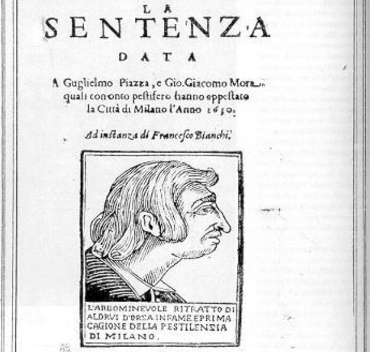 Gian Giacomo Mora sentenza libro