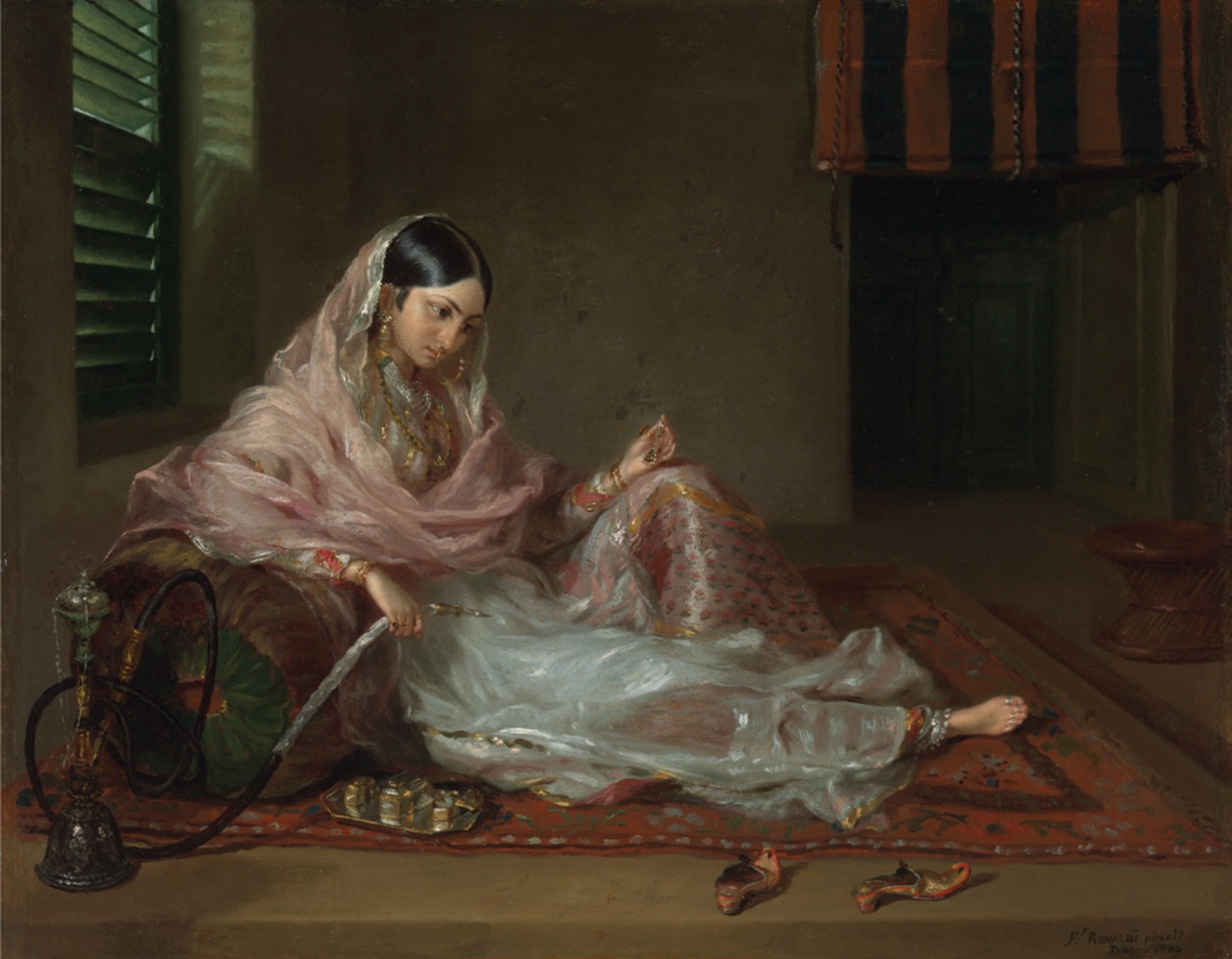 mussola di Dacca donna vestita